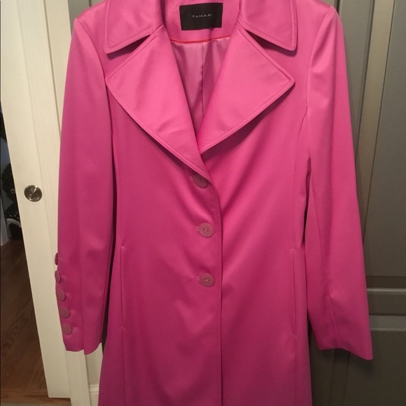 long hot pink coat
